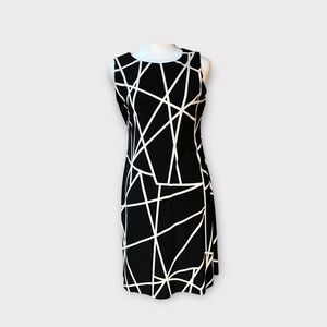Tommy Hilfiger Black and White Knit Dress